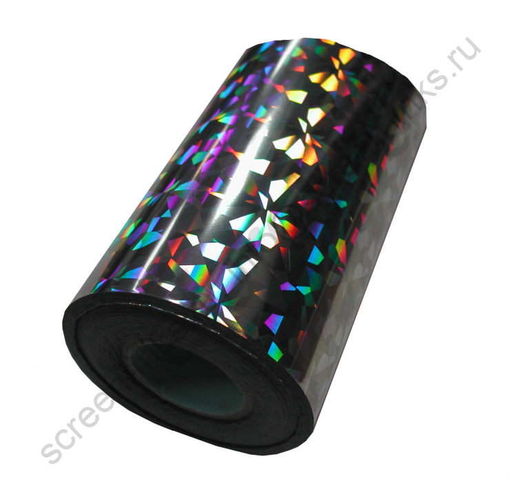 Фольга для ткани HX760 B04 Серебряная призма, Рулонная, 640/210 мм, 120 м