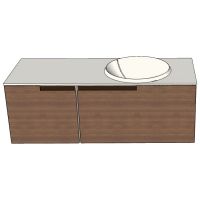 Модульный комплект мебели с раковиной Antonio Lupi ATELIER схема 4 Модульный комплект мебели с раковиной Antonio Lupi ATELIER схема 4