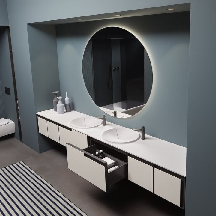 Модульный комплект мебели с раковиной Antonio Lupi ATELIER цена от 650 689 ₽ Фото Модульный комплект мебели с раковиной Antonio Lupi ATELIER