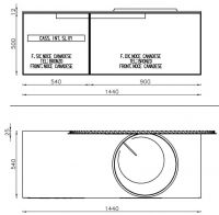 Модульный комплект мебели с раковиной Antonio Lupi ATELIER схема 2 Модульный комплект мебели с раковиной Antonio Lupi ATELIER схема 2