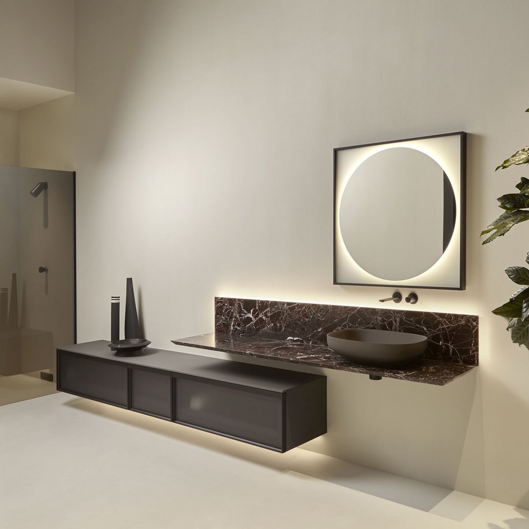 Модульный комплект мебели с раковиной Antonio Lupi BEMADE1 цена от 1 147 645 ₽ Фото Модульный комплект мебели с раковиной Antonio Lupi BEMADE1