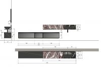 Модульный комплект мебели с раковиной Antonio Lupi BEMADE1 схема 3 Модульный комплект мебели с раковиной Antonio Lupi BEMADE1 схема 3