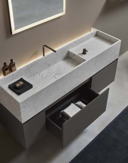 Модульный комплект мебели с раковиной Antonio Lupi STREET схема 2 Модульный комплект мебели с раковиной Antonio Lupi STREET схема 2