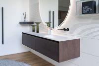 Модульный комплект мебели с раковиной Antonio Lupi Panta Rei для ванной комнаты схема 3