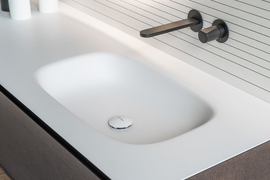 Модульный комплект мебели с раковиной Antonio Lupi Panta Rei для ванной комнаты ФОТО