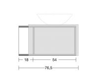 Тумба для ванной комнаты Antonio Lupi Nemesis 25NE72 25NE72 схема 5