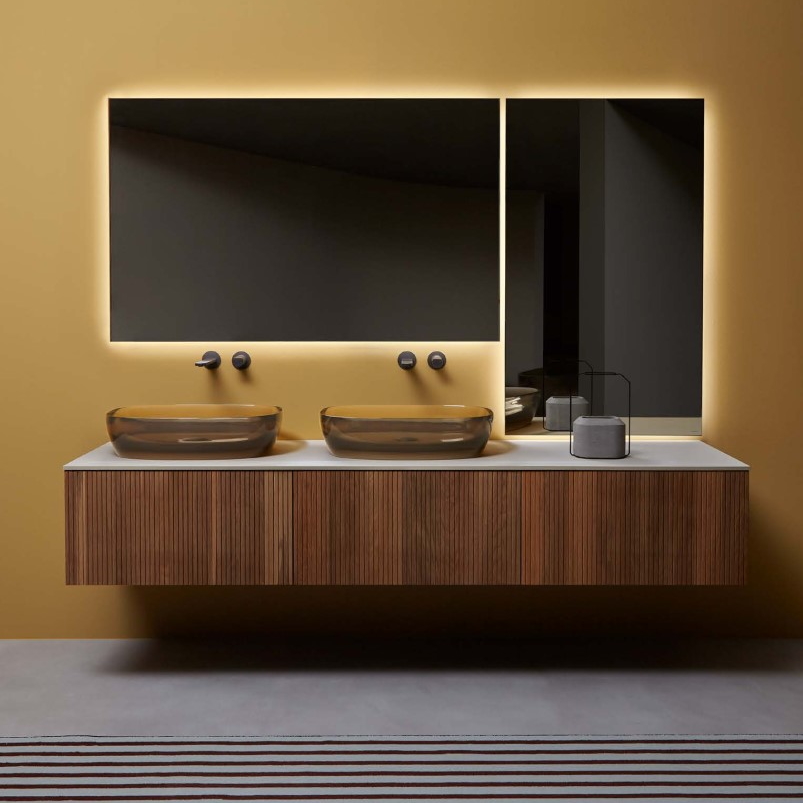 База под раковину Antonio Lupi BINARIO 12 B12LI272 Rovere evaporato ФОТО