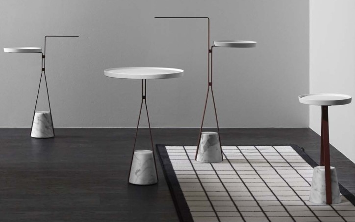 Столик для ванной комнаты Antonio Lupi Halo HALO1A Embossed lacquered ФОТО