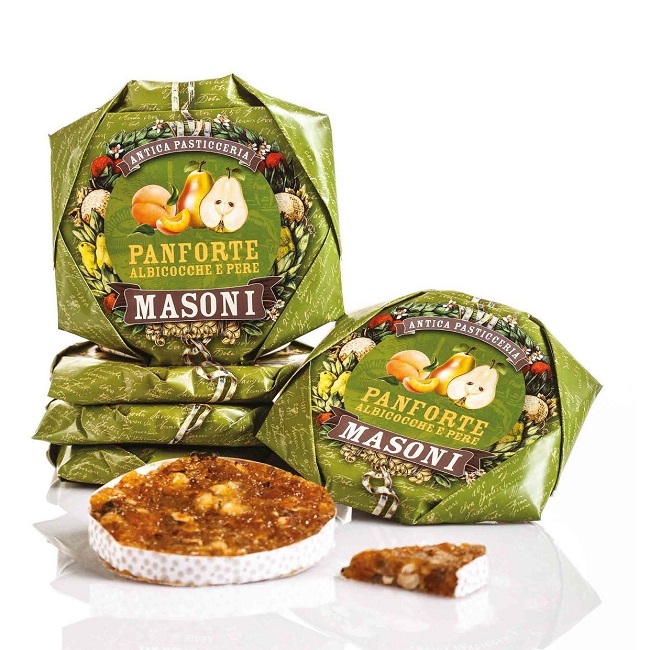 Панфорте Абрикос и Груша Masoni, 350 г; Panforte Albicocca e pera  350 g