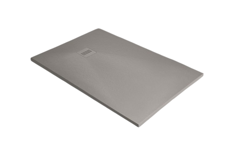 Низкий душевой поддон Radaway Kyntos HKF в цвете цемент цена от 48 615 ₽ Фото Низкий душевой поддон Radaway Kyntos HKF в цвете цемент