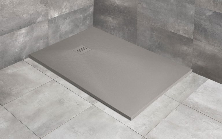 Низкий душевой поддон Radaway Kyntos HKF в цвете цемент ФОТО