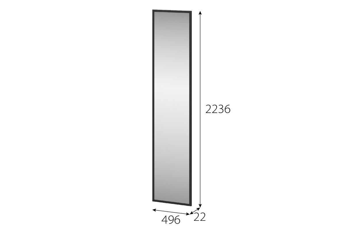 Створка зеркальная СЗ 2236х496