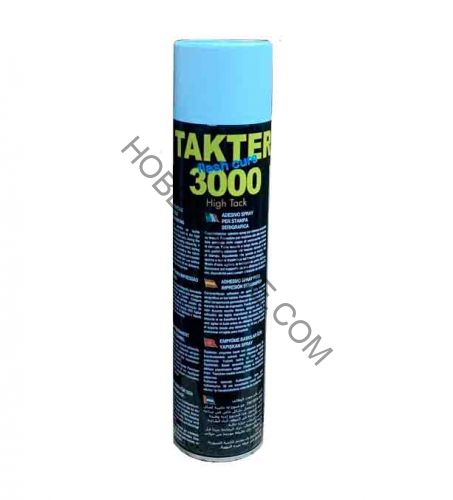 TAKTER 3000 Клей – временной фиксации ,экстра сильный спрей для вышивки, шелкографии и тампопечати, объём 600 мл.