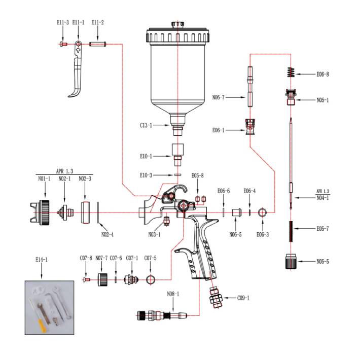 Teskom NFC Прокладка под воздухораспределительное кольцо N02-4