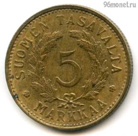 Финляндия 5 марок 1950 H