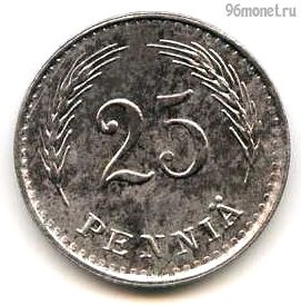 Финляндия 25 пенни 1943 S