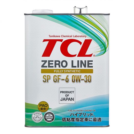 TCL Zero Line Fully Synth, Fuel Economy, GF-6, 0W-30 SP, 4л