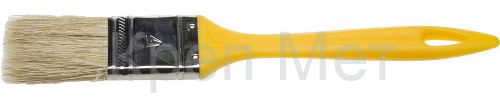 STAYER UNIVERSAL, 25 мм, 1″, светлая натуральная щетина, пластмассовая ручка, для воднодисперсионных и акриловых ЛКМ, плоская кисть (0107-25)