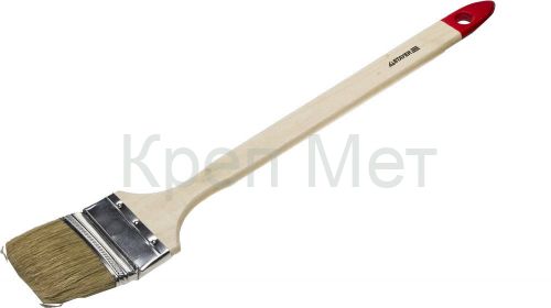STAYER UNIVERSAL, 63 мм, 2.5″, светлая натуральная щетина, деревянная ручка, все виды ЛКМ, радиаторная кисть (0111-63)