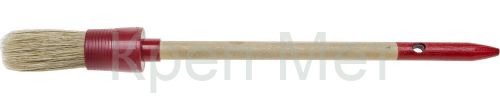 STAYER UNIVERSAL, 20 мм, пластмассовый корпус, светлая натуральная щетина, деревянная ручка, все виды ЛКМ, круглая кисть (0141-20)