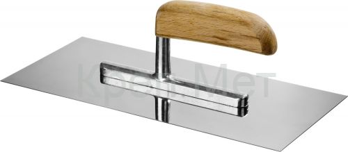 ЗУБР 130 х 280 мм, буковая ручка, штукатурная гладилка, Профессионал (0806)