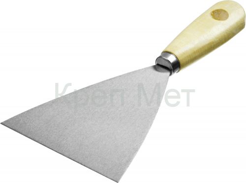 MIRAX 100 мм, деревянная ручка, стальной, шпатель (1000-100)