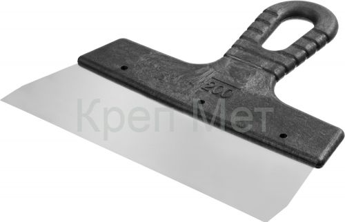 СИБИН 200 мм, пластиковая ручка, нержавеющий фасадный шпатель (10079-200)