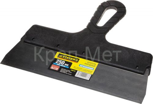 STAYER PROFlat, 250 мм, пластиковая ручка, нержавеющий фасадный шпатель, Professional (1008-25)