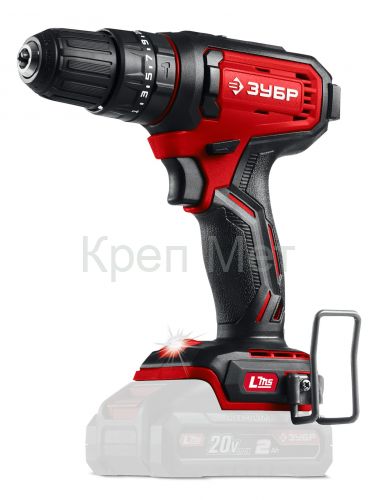 ЗУБР 20 В, 40 Н·м, без АКБ (LMS), ударная дрель-шуруповерт (ДШУ-40)