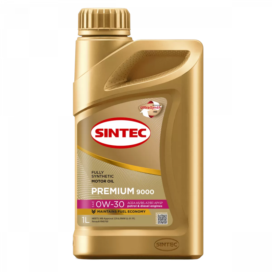 Sintec Premium 9000 0W-30 A5/B5 SP, 1л