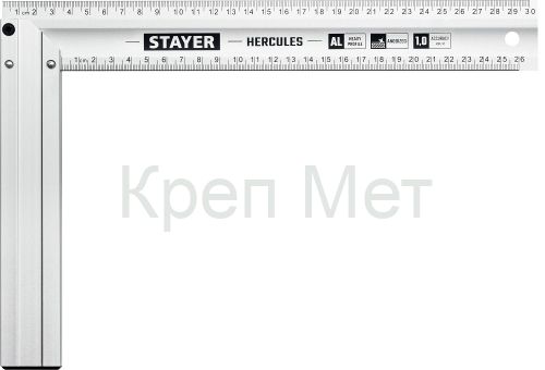 STAYER 300 мм, жесткий столярный угольник, Professional (3432-30)