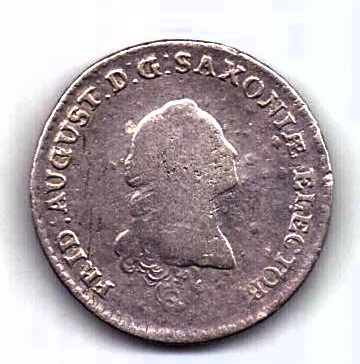 1/6 талера 1764 Саксония Германия