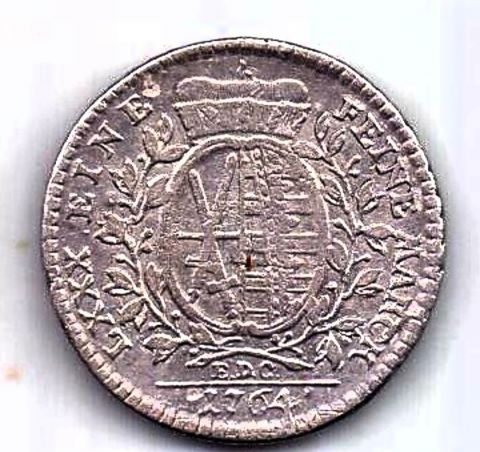 1/6 талера 1764 Саксония Германия