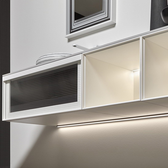 Модульный комплект подвесной Antonio Lupi Bemade с тумбами и базой под раковину ФОТО