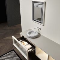 Модульный комплект подвесной Antonio Lupi Bemade с тумбами и базой под раковину схема 10