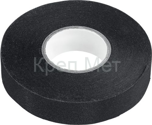 ЗУБР АВТО-ЖГУТ, 19 мм х 25 м, черная, термостойкая текстильная изолента, Профессионал (1236-2)