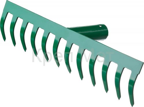 РОСТОК 312 x 60 мм, рабочая поверхность из стали, покрытие краска, без черенка, грабли (39610-12)