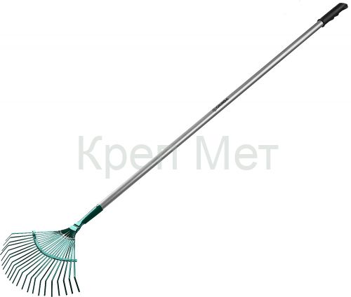 GRINDA PR-40 ALU, 440 х 250 х 1630 мм, 22 плоских зубца, алюминиевый черенок, веерные грабли, PROLine (39586)