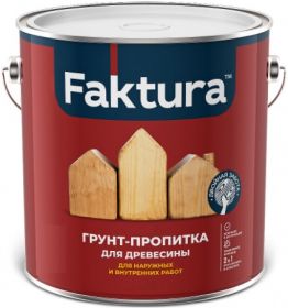 Грунт-Пропитка для Дерева Faktura 0.7л с Защитой от Биопоражений на Органической Основе / Фактура