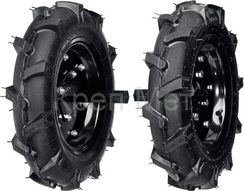 STEHER 4.00-10, 2 шт., пневматические колеса с осями для мотоблоков (777106-1)