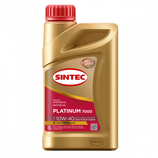 Sintec Platinum 7000 10W-40 A3/B4 SN/CF, 1л