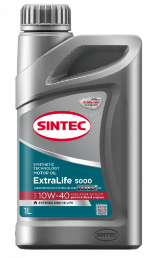 Sintec ExtraLife 5000 10W-40 A3/B4 SL/CF, 1л