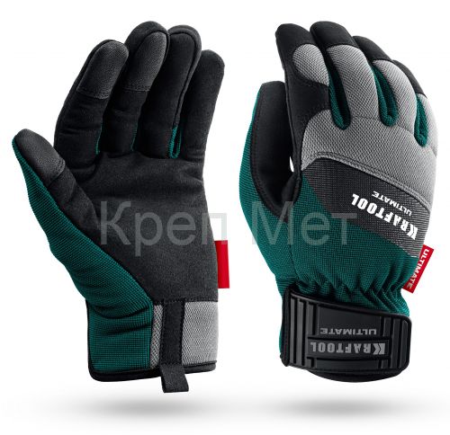 KRAFTOOL ULTIMATE р.L (9), профессиональные комбинированные перчатки, работа с сенсорными экранами (11299-L)