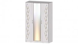 Диана Шкаф 3-х створчатый (ш1286*г613*в2130мм)  Анкор светлый