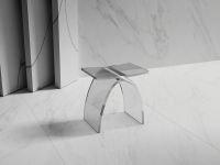 Стульчик для ванной прозрачный ABBER Kristall AT1739Perle схема 3