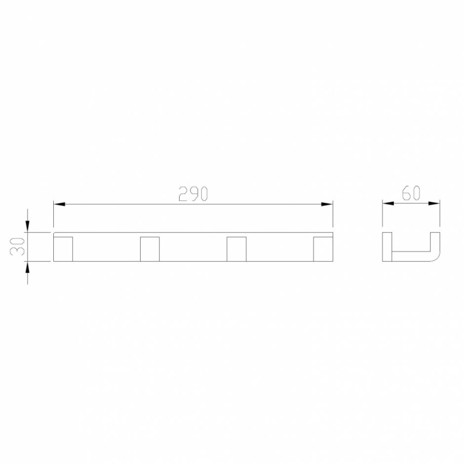 Вешалка на 4 крючка ABBER Westen AA1751G золото матовое ФОТО