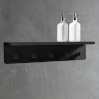 Вешалка с полкой ABBER Stein AS1651MB черная матовая схема 1