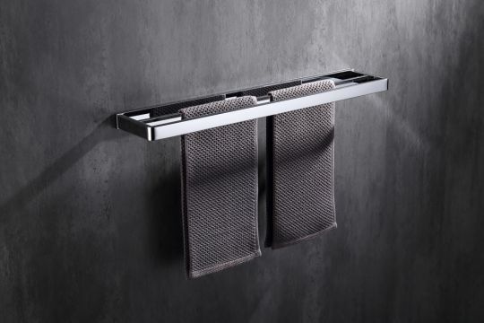 Полотенцедержатель двойной ABBER Westen AA1756 хром схема 3