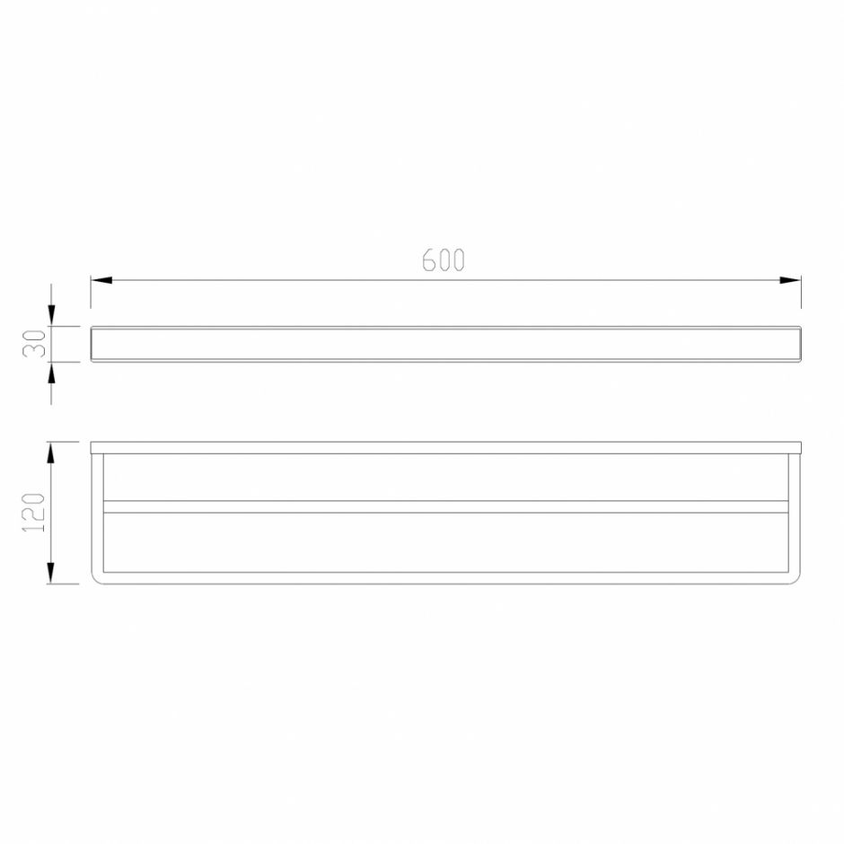 Полотенцедержатель двойной ABBER Westen AA1756G золото матовое ФОТО