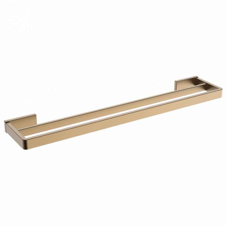 Изображение Полотенцедержатель двойной ABBER Westen AA1757G золото матовое